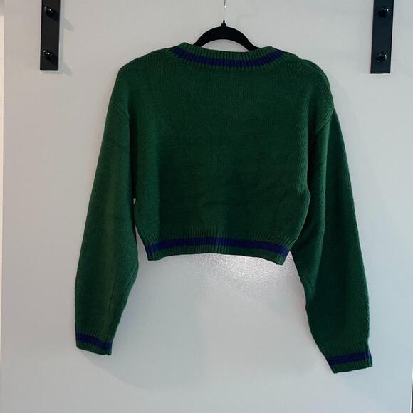 Green Preppy Cardigan - Picture 3 of 4